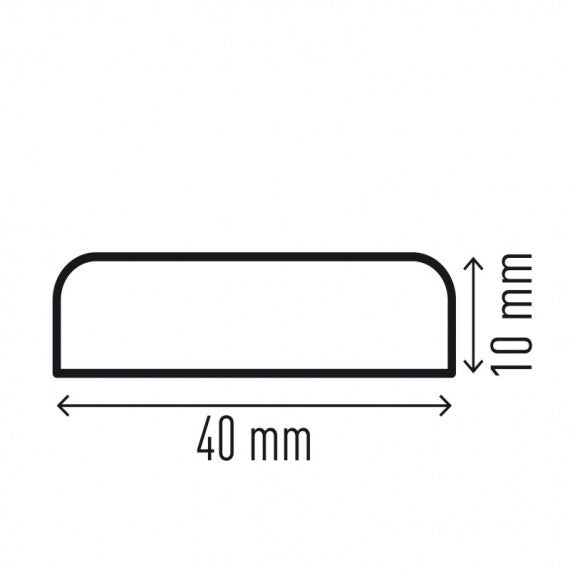 Profilo paracolpi S10 - per superfici - giallo/nero - Durable
