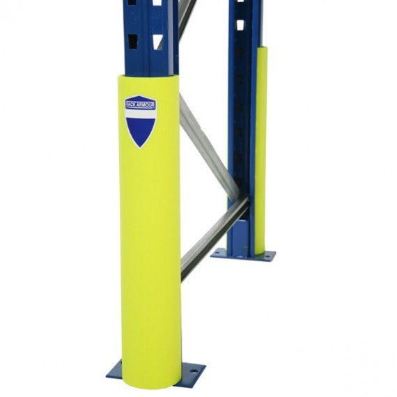 Protezione per scaffalature - per montanti larghi 111-120 mm - H 60 cm - giallo - Rack Armour