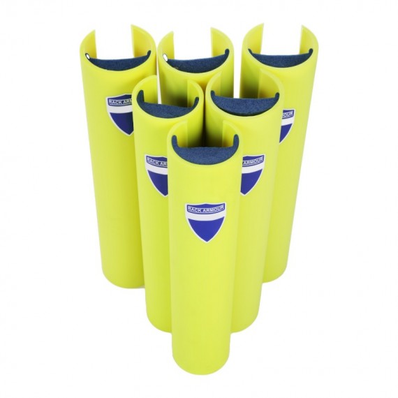 Protezione per scaffalature - per montanti larghi 111-120 mm - H 60 cm - giallo - Rack Armour