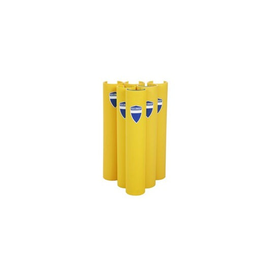 Protezione per scaffalature - per montanti larghi 70-87 mm - H 60 cm - giallo - Rack Armour