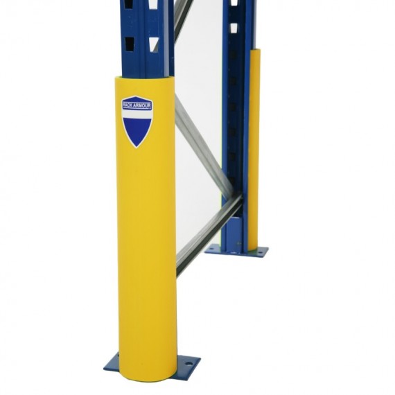 Protezione per scaffalature - per montanti larghi 70-87 mm - H 60 cm - giallo - Rack Armour