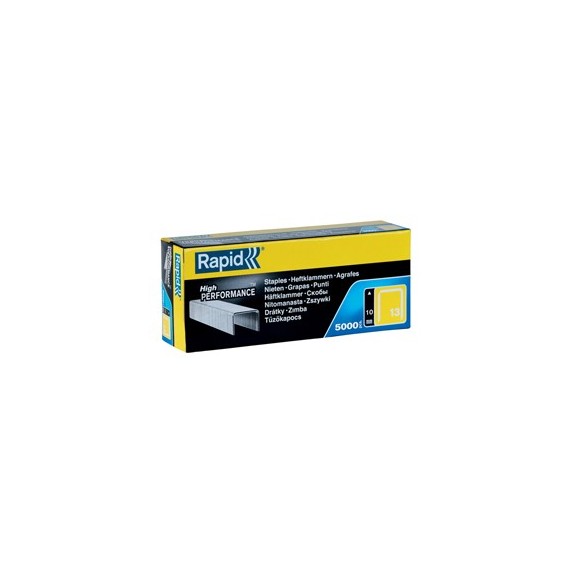 Punti galvanizzati - 13/10 - 10 mm - metallo - Rapid - conf. 5000 pezzi