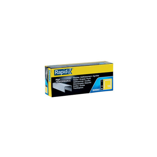 Punti galvanizzati - 13/14 - 14 mm - metallo - Rapid - conf. 5000 pezzi