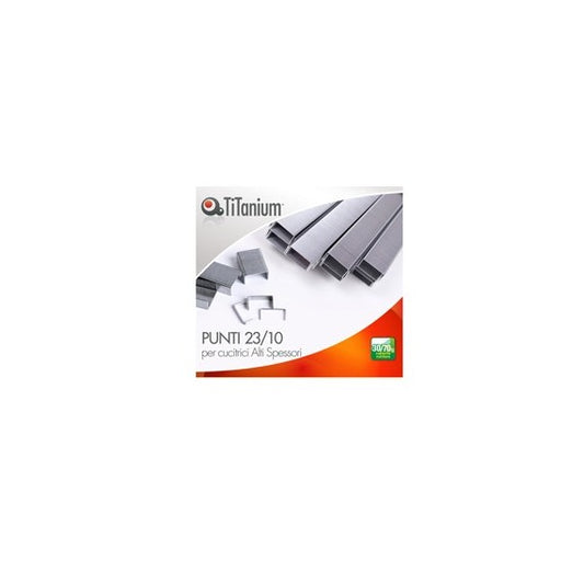 Punti metallici 23/10 - TiTanium - conf. 1000 pezzi
