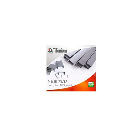 Punti metallici 23/13 - TiTanium - conf. 1000 pezzi