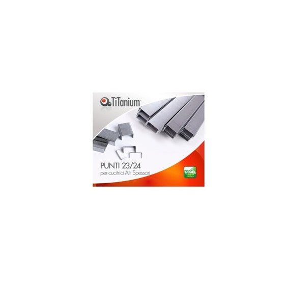 Punti metallici 23/24 - TiTanium - conf. 1000 pezzi