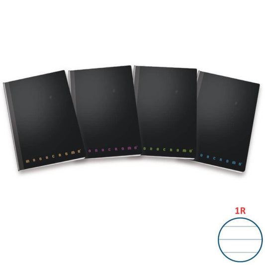 Quaderno a righe Pigna Maxi filo singer 1R 62 ff cover pp monocromo assortiti - 80 gr. A4 - Conf. 5 pezzi 02312181R
