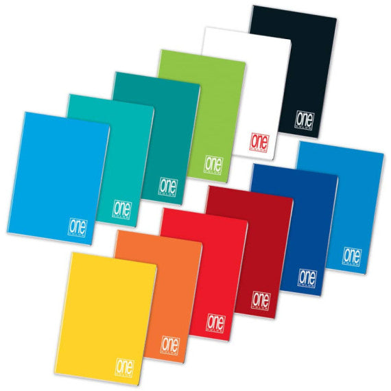Quaderno One Color A5 - 80 g/m2 - 20+1 ff - 5 mm 1448
