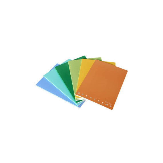 Quaderno Pigna Maxi Monocromo Green 42 ff 80 gr - A4 rigatura 1R - copertine assortite - conf. 10 pezzi - 02309781R