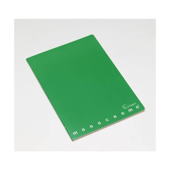 Quaderno Pigna Maxi Monocromo Green 42 ff 80 gr - A4 rigatura 5M - copertine assortite - conf. 10 pezzi - 02309785M