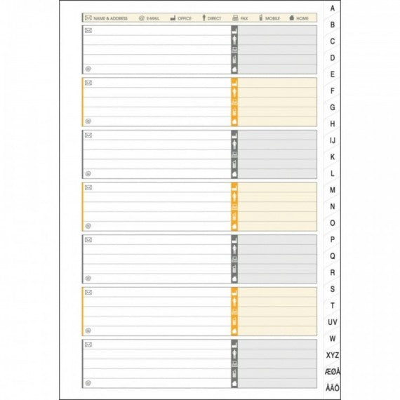 Quaderno spiralato OXFORD International Addressbook A5 grigio 100103165