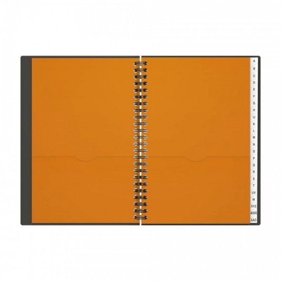 Quaderno spiralato OXFORD International Addressbook A5 grigio 100103165