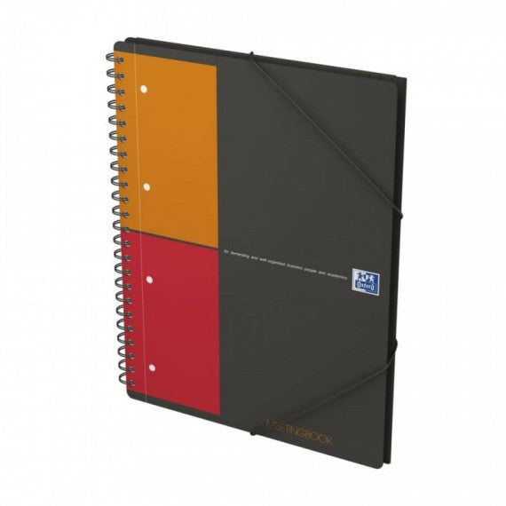 Quaderno spiralato OXFORD International Meetingbook A4 grigio quadretti 5 mm 100100362