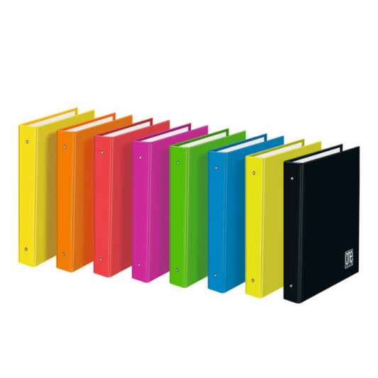 Raccoglitore ad anelli One Color 4 anelli - conf. 6 colori assortiti A4 2400