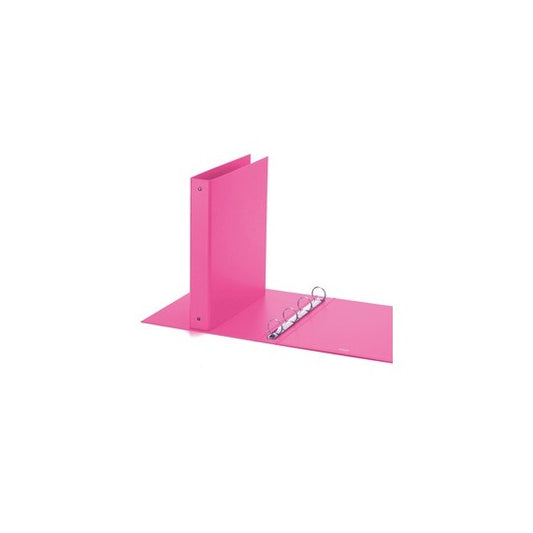 Raccoglitore Europa - 4 anelli tondi 30 mm - dorso 4 cm - 22 x 30 cm - rosa - Favorit