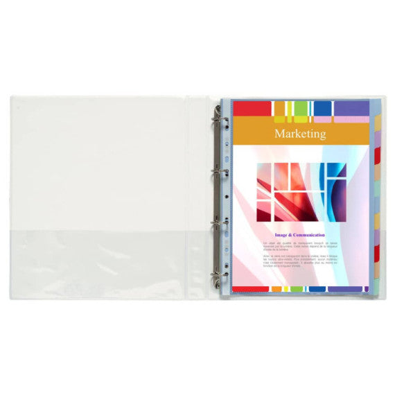 Raccoglitore Exacompta personalizzabile 4 anelli - bianco diametro anelli 20 mm - 51841E