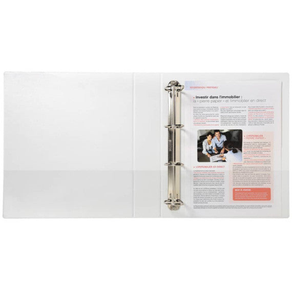 Raccoglitore Exacompta personalizzabile 4 anelli - bianco diametro anelli 40 mm - 51843E