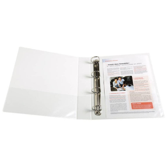 Raccoglitore Exacompta personalizzabile 4 anelli - bianco diametro anelli 40 mm - 51843E