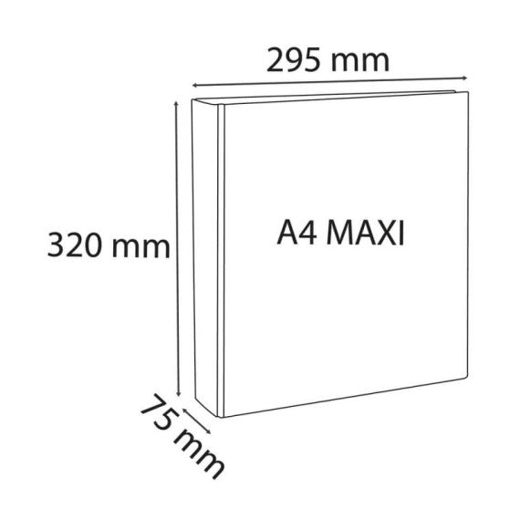 Raccoglitore Exacompta personalizzabile 4 anelli - bianco diametro anelli 50 mm - 51844E