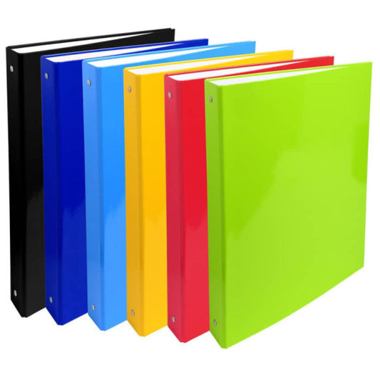 Raccoglitore Exacompta plastificato - 4 anelli 30 mm colori assortiti - conf. 24 pz - 51333SE