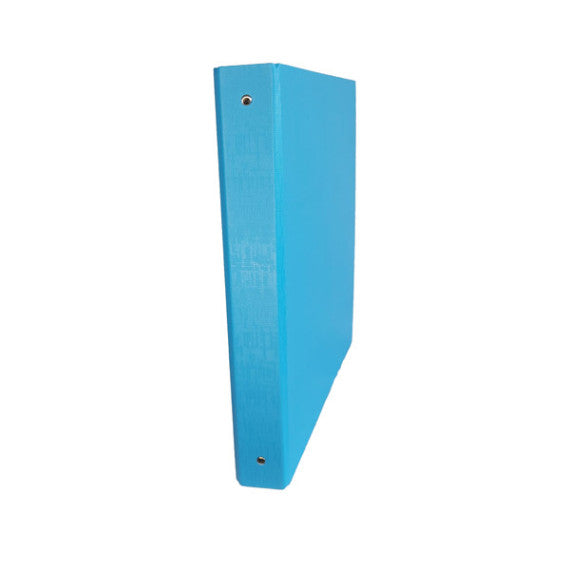 Raccoglitore King - 4 anelli tondi 30 mm - dorso 4 cm - 22x30 cm - rivestimento in PPL - azzurro - Starline