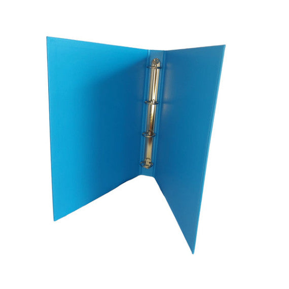 Raccoglitore King - 4 anelli tondi 30 mm - dorso 4 cm - 22x30 cm - rivestimento in PPL - azzurro - Starline