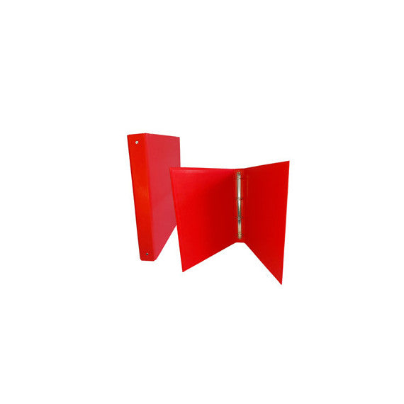 Raccoglitore King - 4 anelli tondi 30 mm - dorso 4 cm - 22x30 cm - rivestimento in PPL - rosso - Starline