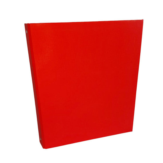 Raccoglitore King - 4 anelli tondi 30 mm - dorso 4 cm - 22x30 cm - rivestimento in PPL - rosso - Starline