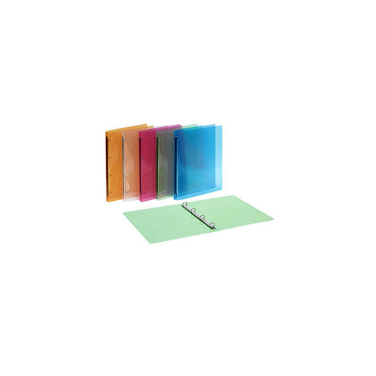 Raccoglitore Lumina - 4 anelli tondi 15 mm - 22 x 30 cm - PP - colori assortiti - Favorit