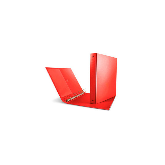 Raccoglitore Nettuno - 4 anelli a D 40 mm - dorso 5,5 cm - 22x30 cm - rosso - Sei Rota