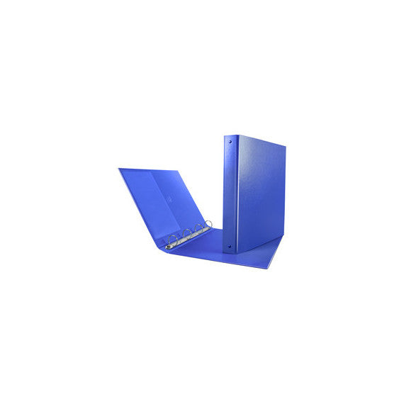 Raccoglitore Nettuno - 4 anelli tondi 30 mm - dorso 3,5 cm - 22x30 cm - blu - Sei Rota