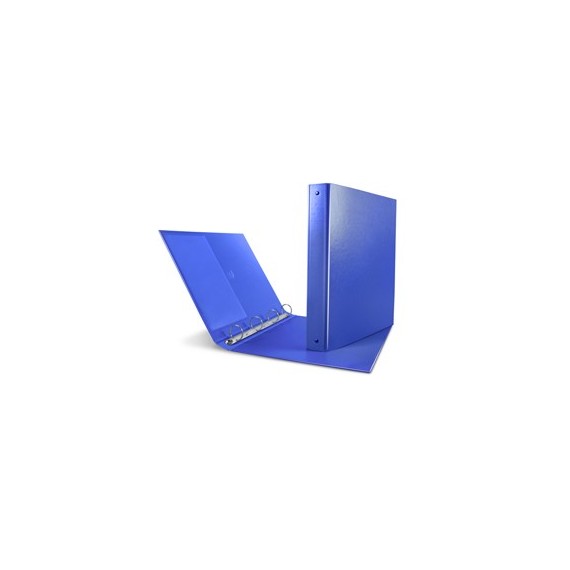 Raccoglitore Nettuno 65 - 4 anelli a Q 65 mm - dorso 8,5 cm - 22 x 30 cm - blu - Sei Rota
