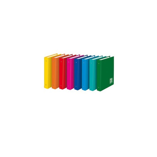 Raccoglitore One Color - A4 - 26 x 32 cm - dorso 4 cm - 4 anelli 30 mm - colori assortiti -Blasetti