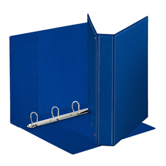 Raccoglitore personalizzabile Esselte Display a 4 anelli a D 30mm PP eco-comp. blu formato Maxi - 394756500