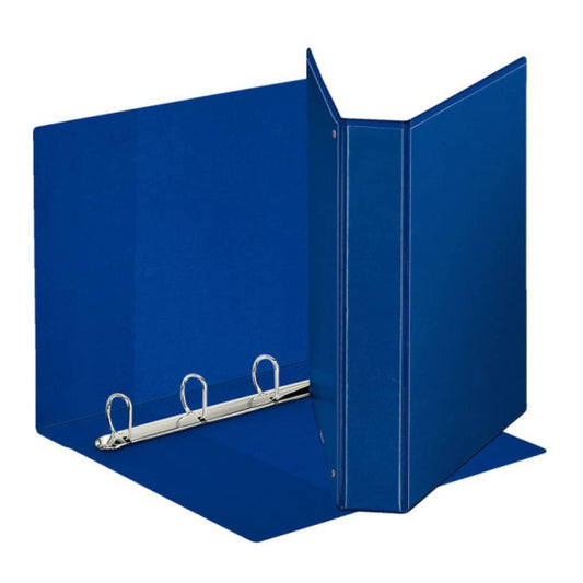 Raccoglitore personalizzabile Esselte Display a 4 anelli a D 40mm PP dorso 6 cm blu - 394753500
