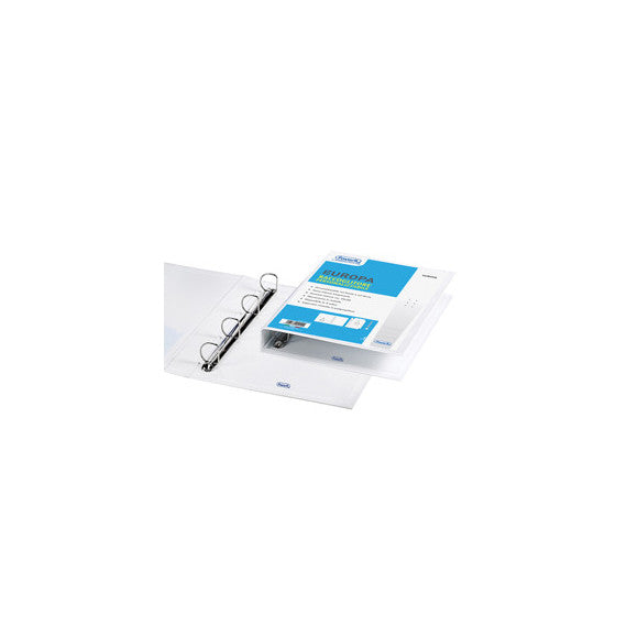 Raccoglitore personalizzabile Europa - 4 anelli a D 30 mm - dorso 4 cm - 22x30 cm - bianco - Favorit