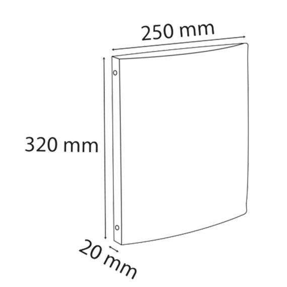 Raccoglitore personalizzabile Kreacover - PP - 4 anelli tondi 15 mm - dorso 2 cm - A4 maxi - trasparente - Exacompta