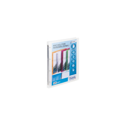 Raccoglitore personalizzabile Lumina - 4 anelli tondi 15 mm - 22 x 30 cm - PP - trasparente - Favorit