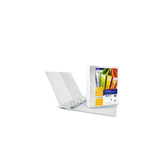 Raccoglitore personalizzabile Myto TI - 4 anelli a D 17 mm - dorso 2,5 cm - 22x30 cm - neutro - Sei Rota