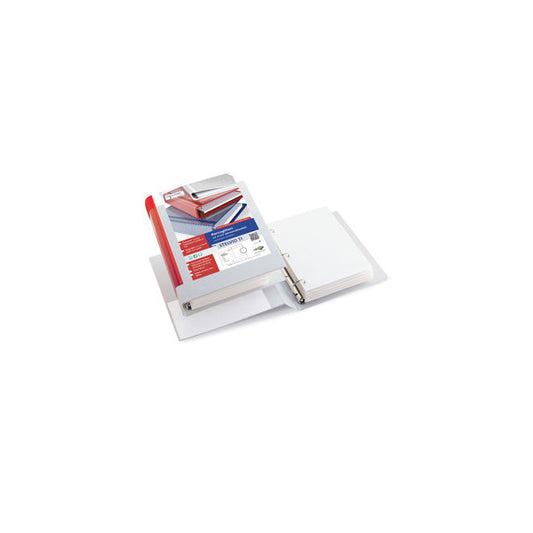 Raccoglitore personalizzabile Stelvio TI - 3 anelli a D 30 mm - dorso 4 cm - 15 x 21 cm - bianco - Sei Rota