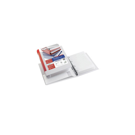 Raccoglitore personalizzabile Stelvio TI - 4 anelli a D 30 mm - dorso 4 cm - 22 x 30 cm - bianco - Sei Rota