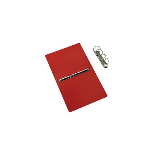Raccoglitore Presspan - 4 anelli 25 mm - dorso 3 cm - 25x33 cm - rosso - Cartotecnica del Garda
