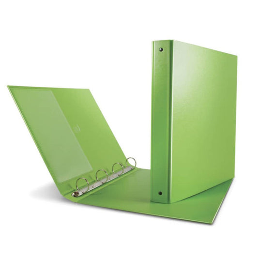 Raccoglitore Sei Rota Nettuno - 4 anelli a R 30 mm - A4 - dorso 3,5 cm - colore verde chiaro - 36803145