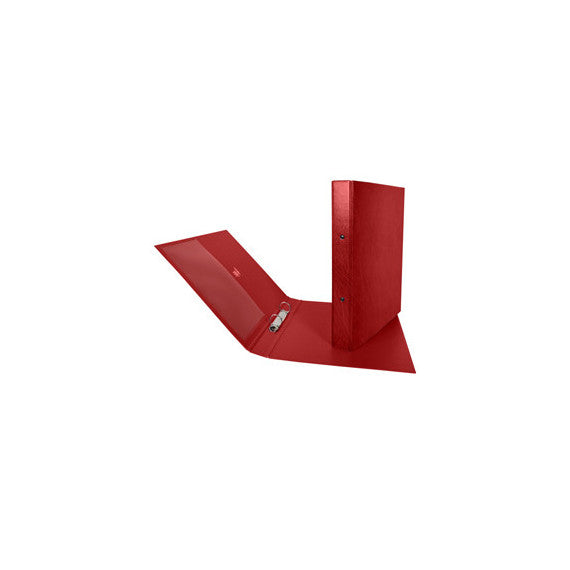 Raccoglitore Stelvio - 2 anelli tondi 25 mm - dorso 3 cm - 22 x 30 cm - rosso - Sei Rota