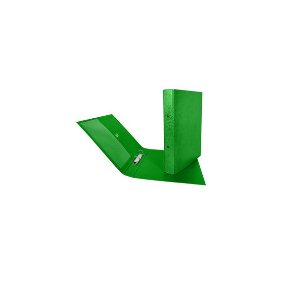 Raccoglitore Stelvio - 2 anelli tondi 25 mm - dorso 3 cm - 22 x 30 cm - verde - Sei Rota