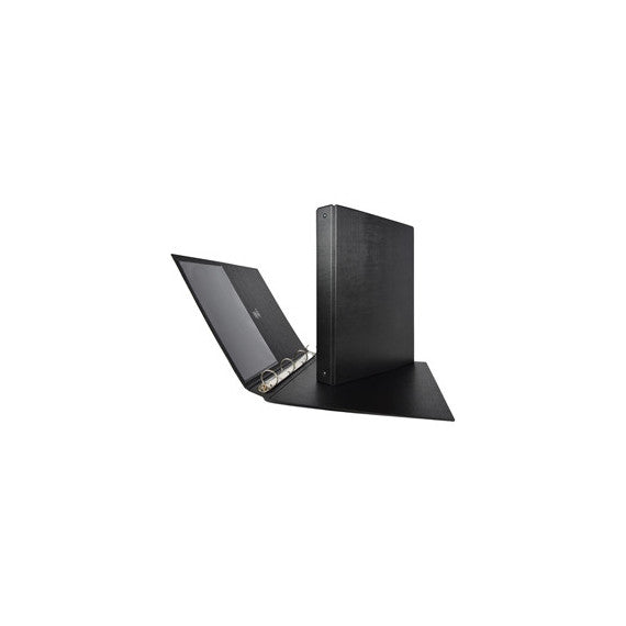 Raccoglitore Stelvio - 4 anelli tondi 16 mm - dorso 2,5 cm - 22x30 cm - nero - Sei Rota
