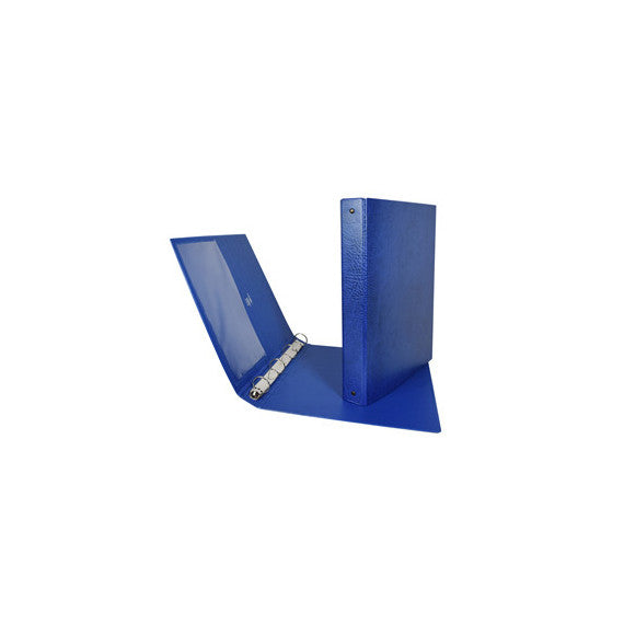 Raccoglitore Stelvio - 4 anelli tondi 25 mm - dorso 3 cm - 22 x 30 cm - blu - Sei Rota
