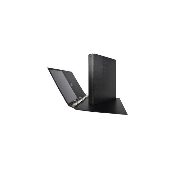 Raccoglitore Stelvio - 4 anelli tondi 25 mm - dorso 3 cm - 22 x 30 cm - nero - Sei Rota
