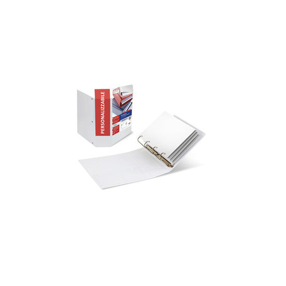 Raccoglitore Stelvio Ti 100 4Q - 22x30 cm - A4 - bianco personalizzabile - Sei Rota