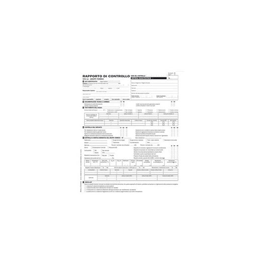 Rapporti controllo efficienza energetica reg, Lombardia - T1 A 29,7x214 cm - snap 3c - conf. 25 pezzi